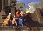 Nicolas Poussin The Saint Family on the stair oil painting picture wholesale